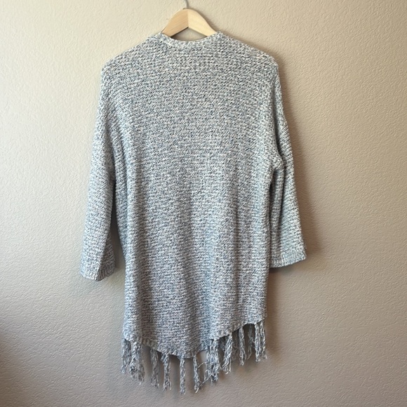Knox Rose Oversized Knit Cardigan Blue and White size Extra Small - Picture 9 of 10